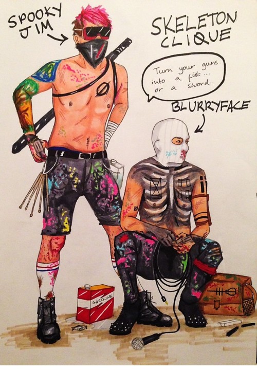 blognameinprocess: “My name’s Blurryface, this is Spooky Jim, and we’re here to he