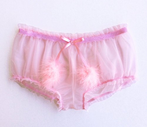 Sheer Cotton Candy Knickers - Sugar Lace Lingerie [x]
