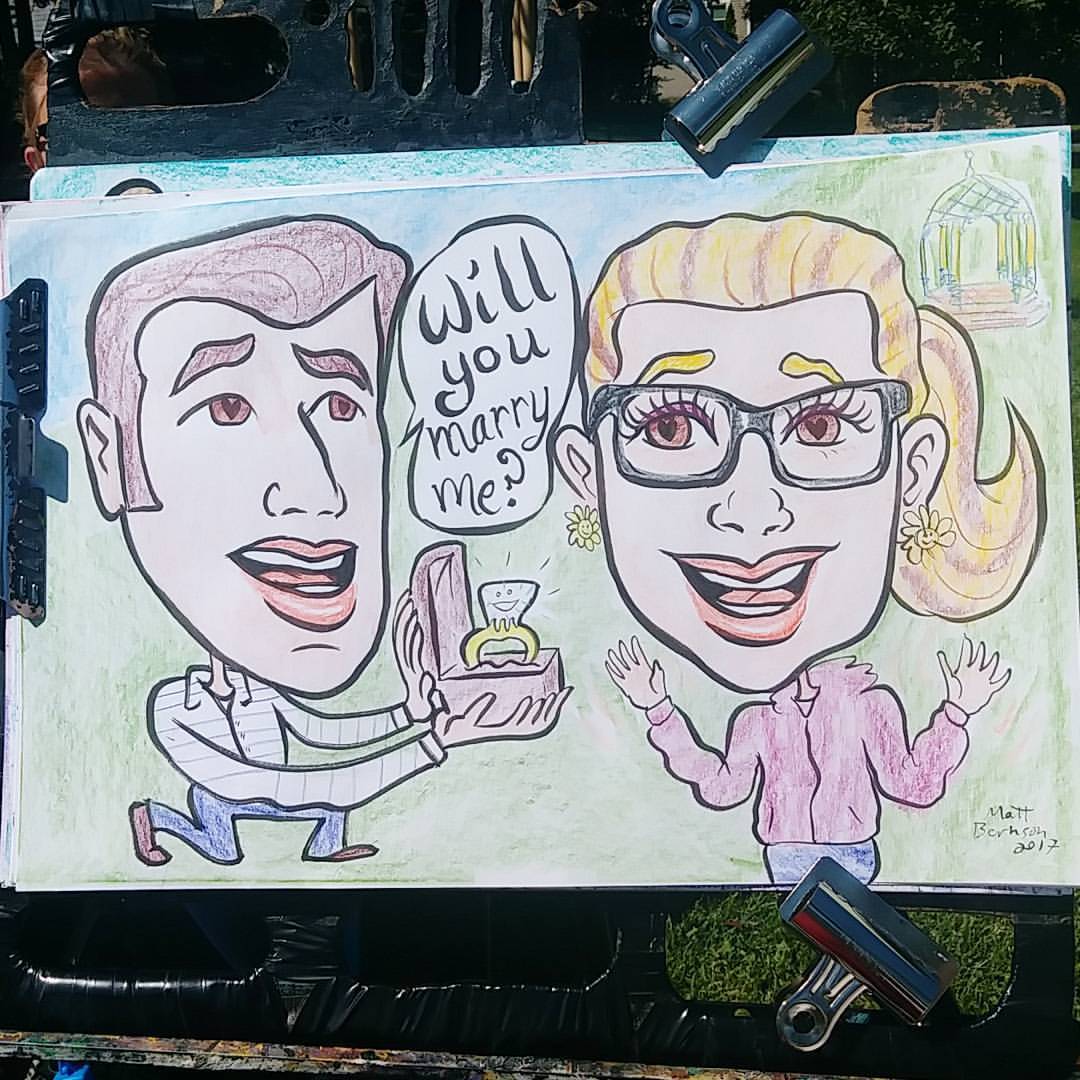 One of the most fun caricatures I&rsquo;ve had the pleasure of doing. Congratulations