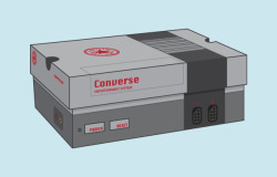 saveroomminibar:  NES vs. Converse by Andrew