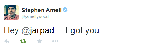 Support for Jared on twitter #AlwaysKeepFighting