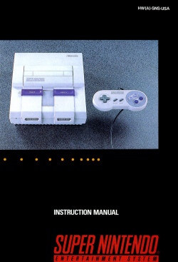 vgjunk:  SNES instruction Manual. 