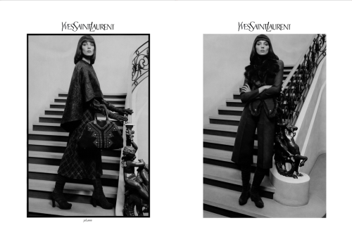 Yves Saint Laurent . Ad campaign FW1011Creative Director: Stefano PilatiPhotos: Inez van Lamsweerde 