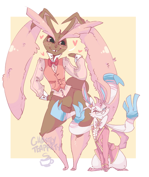 ghastlyteaparty - My Pink pretty boys all dressed up for the...