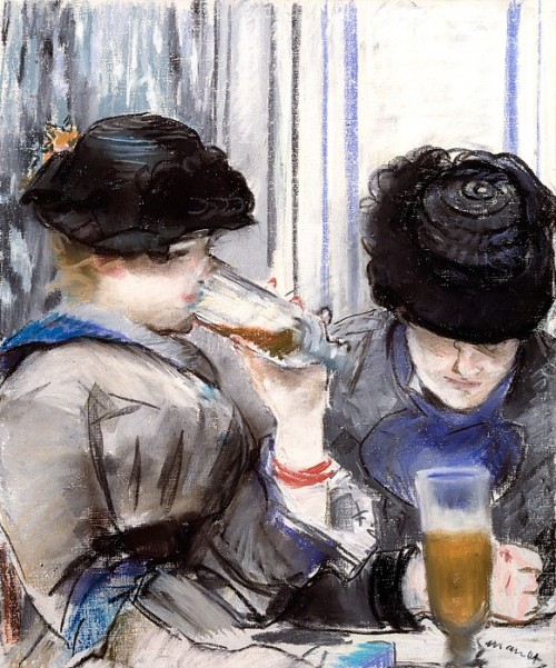 Woman drinking Beer - Edouard Manet 1878Impressionism