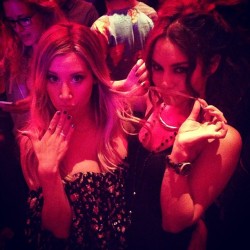 vanessahudgens:  So much fun tonight at the #myspace relaunch party w/ @ashleytis!