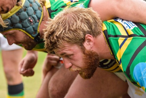 iamthegreeneyedmonster:  giantsorcowboys:  Manly Monday: Ginger Bear Nick Fraser Stands Ready To Prop Up For The Rays. The Scottish Fraser Played For Mackie RFC, And He Looks As If He Is About To Burst Through His New Kit. Sexy As Hell, Baby!  The beauty