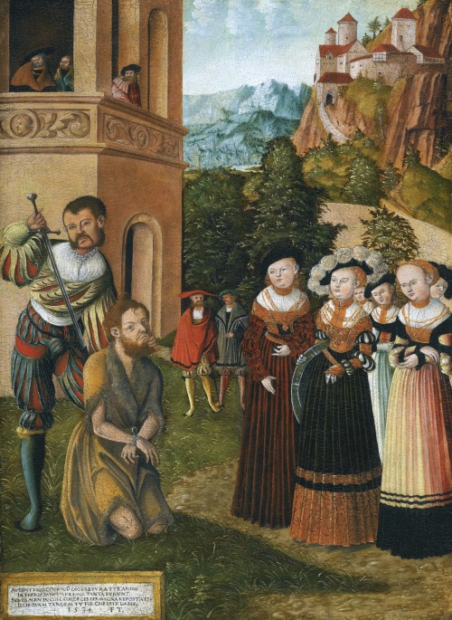 &ldquo;David and Bathsheba&rdquo; by  Lucas Cranach the Elder, 1534 and &ldquo;Beheading of St. John
