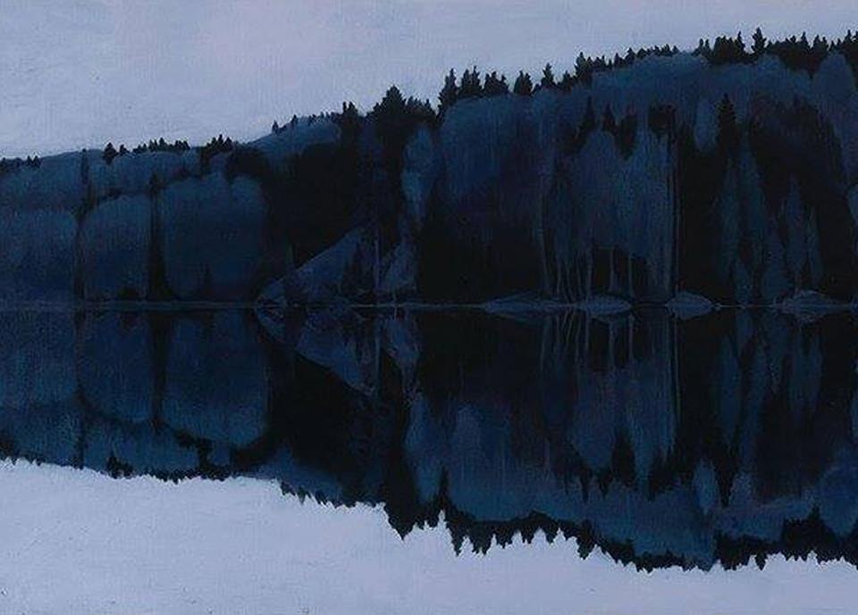 huariqueje:  Other side  -   Peter Ern Swedish,b.1965-   oil on canvas, 200 x