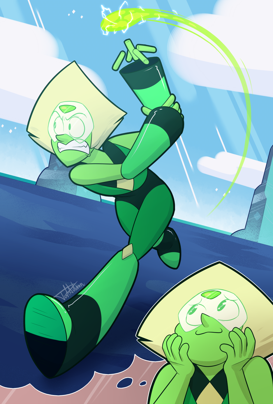 justautumn:my entry for @logdatezine2016! im sure peridot misses her limb enhancers