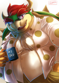 ocaritna:  Hipster Bowser based on new3DS