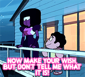 lions-dimensional-mane:“Garnet, you gotta make a wish!” 