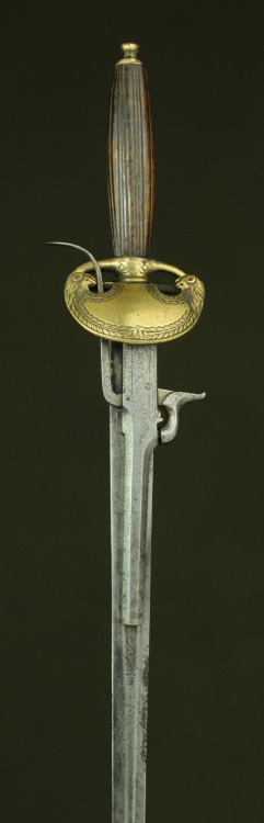 Percussion sword pistol, circa 1820’s.