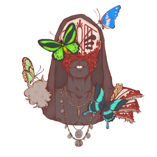 Vessel With Some Butterflies