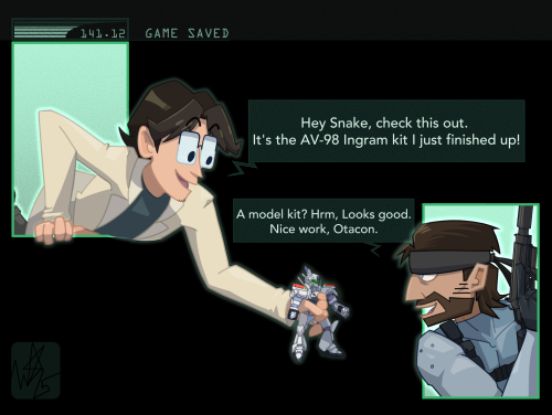 wildstar25:At some point Otacon gives up on trying to make sense of proverbs and talks about anime s