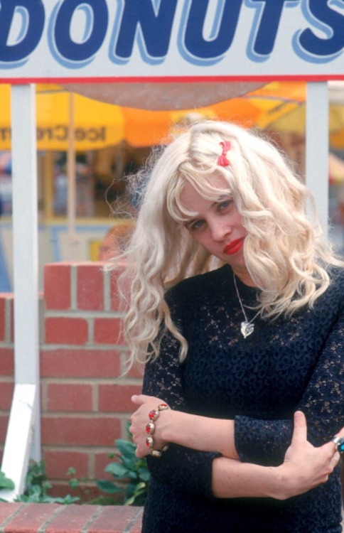 theoriginalbabydoll:Kat Bjelland at the Dreamland amusement park, Margate, Kent, UK (July 1, 1992) P