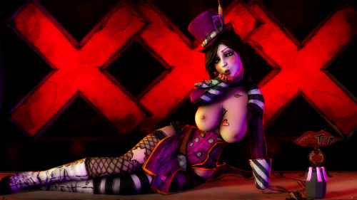 lordaardvarksfm:  With Love & Tits Imgur album (10 images; 2160p) Nothing fancy, just showing off Moxxi. Credits to Haku for the high-resolution eye textures, and 1kmspaint for the snazzy-as-fuck body texture.   < |D’‘‘‘