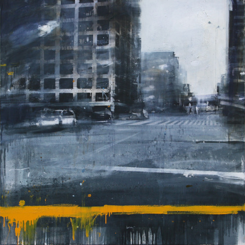 Daniele Cestari (Italian, b. 1983, Ferrara, Italy) - New York Chelsea, 2014   Paintings: Oil