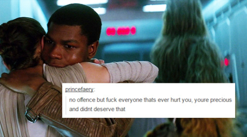 skywalkerapologist: text post meme // the scavenger and the stormtrooper finnrey fridays: socia