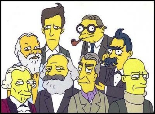 scientificphilosopher:Famous philosophers Simpsonized.