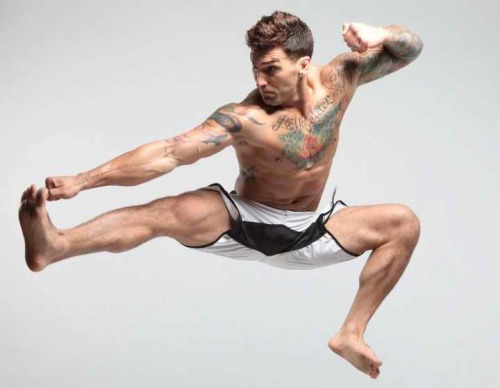 omgdeliciousmancandylove:Adam Von Rothfelder Model/MMA Fighter
