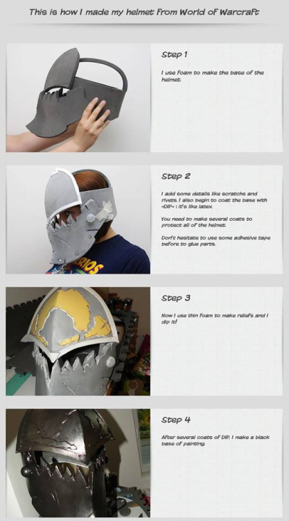 amarobotic:beccapaintmore:Various ways of making armor and weapons.Links-http://www.kamuicosplay.com