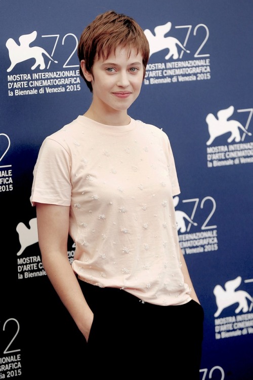 Lou de Laâge 'The Wait&rsquo; Photocall - 72nd Venice Film Festival.