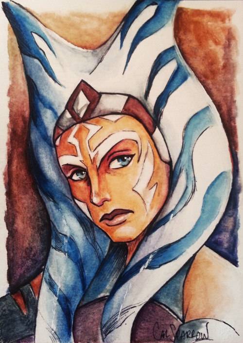 cal-sparrow: Ahsoka Sketchcard by CalSparrow Happy women’s day everyone! This is a gift for ak