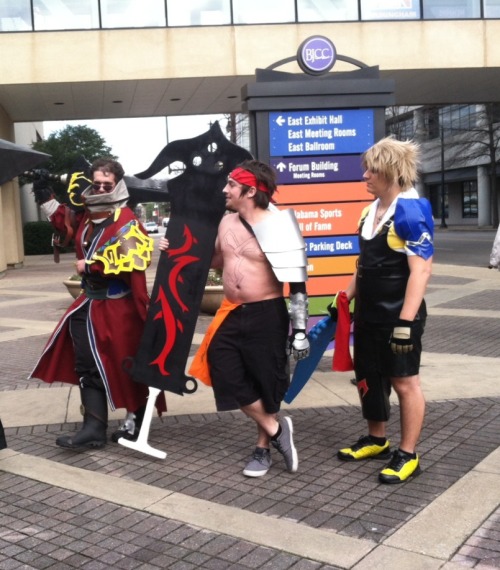 square enix/FFX people at the con JUST FOR YOU hammy