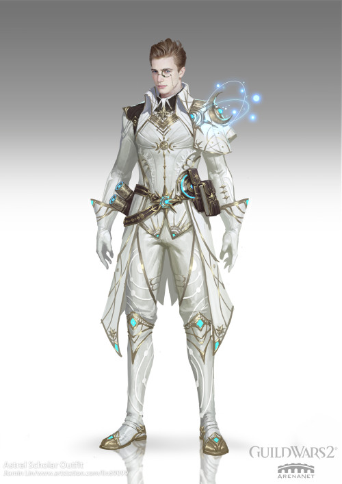 Guild Wars 2 : Astral Scholar Outfit Jiamin Lihttps://www.artstation.com/artwork/QrDkL8 