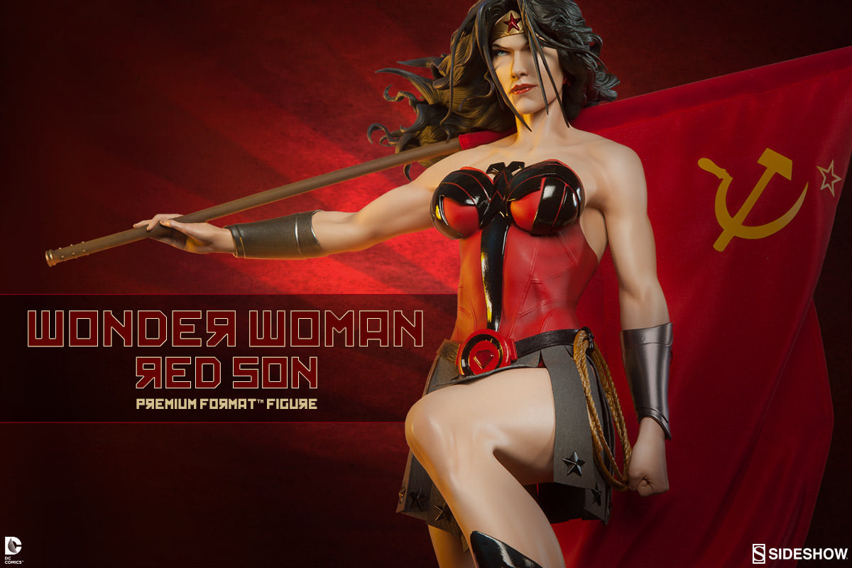 hellyeahsupermanandwonderwoman:  Red Son Superman and Wonder Woman Premium Format