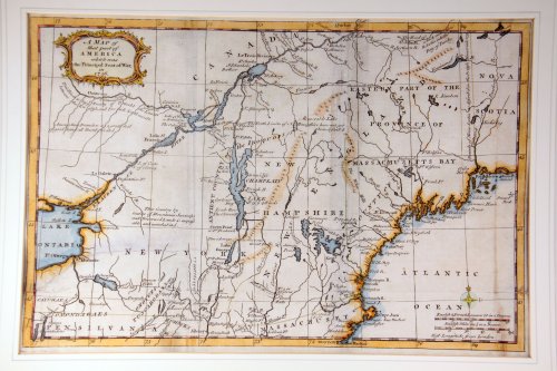 Attractive original 18th century Map of America including large portions with little detail