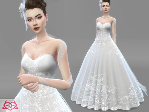 coloresurbanos:   Wedding Set 1 Dress - bridal headdressnew meshes made by me -Need your game update