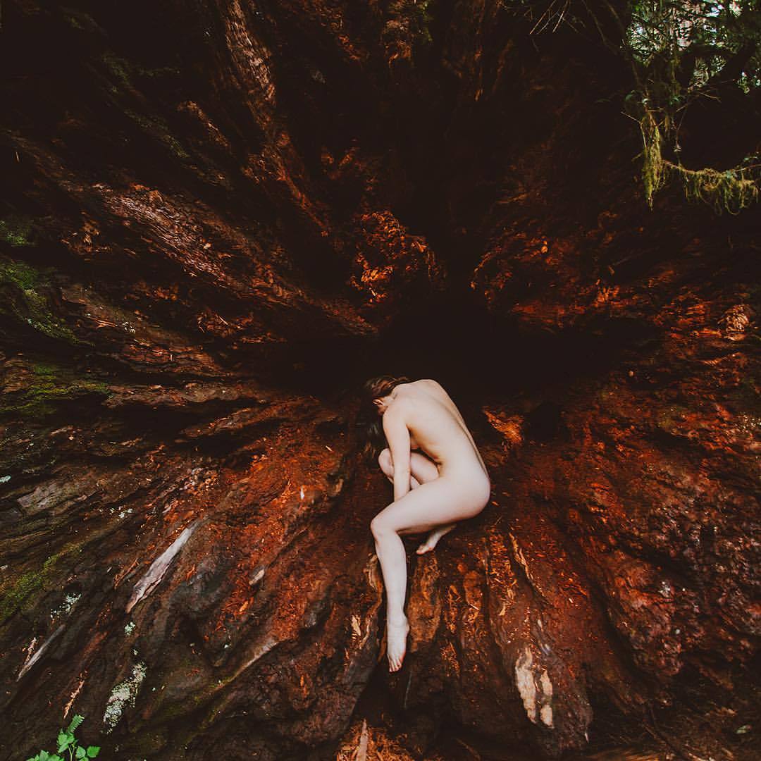 nicolevaunt: Echoing nature with @corwinprescott in the Redwoods 🌲 // Not So Fun