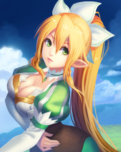 rule34andstuff:  Rule 34 Babe of the Week:  Leafa(Sword Art Online).