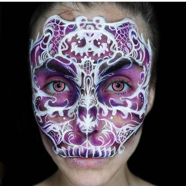 <p>Stunning @juliasmmakeup 💜💀💜<br/>
To be featured please use our hashtag #dupemag <br/>
#facepainting #makeup #professional #specialeffects #bodyart #creativemakeup #faceart #magazineforcreatives #awardwinningmagazine #mua #bodypainting #makeupartist #muotd #art #artist #artofinstagram #dupe <br/>
#makeup___shoutouts #undiscovered_muas #muashootingstar #timothyhungmask #wakeupandmakeup #brian_champagne #katvondbeauty #muastars #muainsider #skull</p>