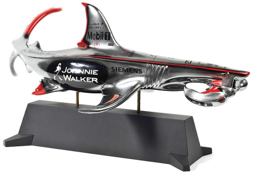 mclaren-soul: Formula 1 - Shark Edition! Here you can see the MP4-8, MP4-19, MP4-21 and MP4-22. All