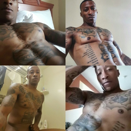 str8exposedboyz:  This here is Mr. S… His body and dick would make lose my job trying to fuck him all day and night! Our theme song would be Kissing on my tattoos! I baited him on badoo!Http://www.str8exposedboyz.tumblr.com
