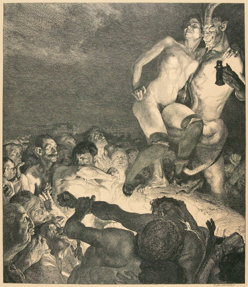 “El Diablo mostrándole la mujer a la gente”. Por Otto Greiner, 1898.