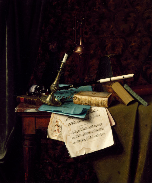 laclefdescoeurs:The Last Summer Rose, 1886, William Harnett