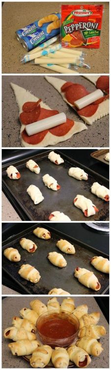 drunkcravings - Pepperoni & Cheese CrescentsIngredients - 1...