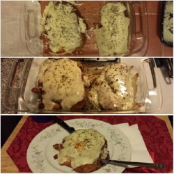 I had to step up my chicken parmesian game!