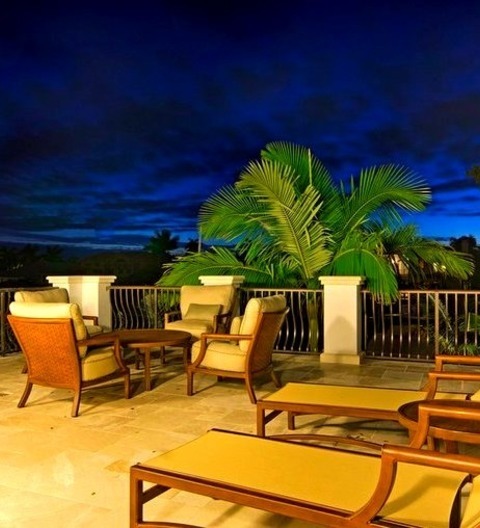 Miami DeckLarge Beach Style Rooftop Deck Photo With No Cover