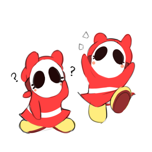 reallyhorribleart:shyguy