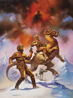starwars:  Boris Vallejo’s mythic poster for The Empire Strikes Back got many Star Wars fans to flock to theaters during the film’s release, where you could get one.