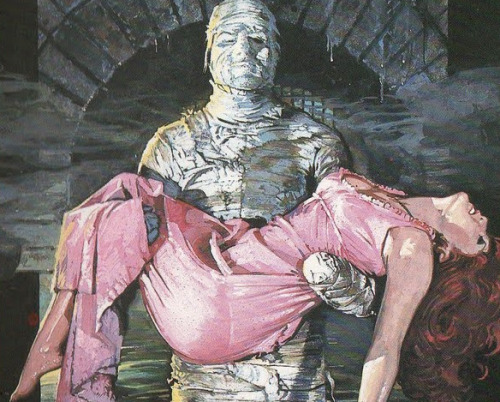 Uncredited poster art for the 1964 Hammer Horror film The Curse of the Mummy’s Tomb (no relation to 