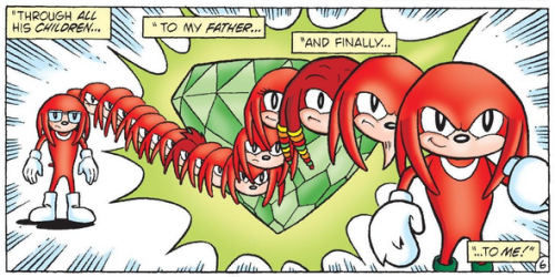 new-zooland: thankskenpenders: According to this image 12 of Knuckles’s 17 predecessors are&he