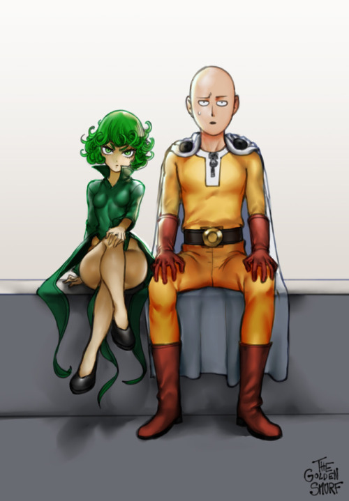  Tatsumaki & Saitama, colored.