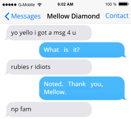 Mellow Diamond’s work here is done.(Happy birthday to “Message Received” and Mellow Diamond!)