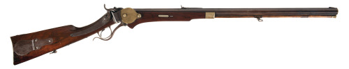 Model 1849 Sharps Nippes percussion rifle with Maynard priming system.